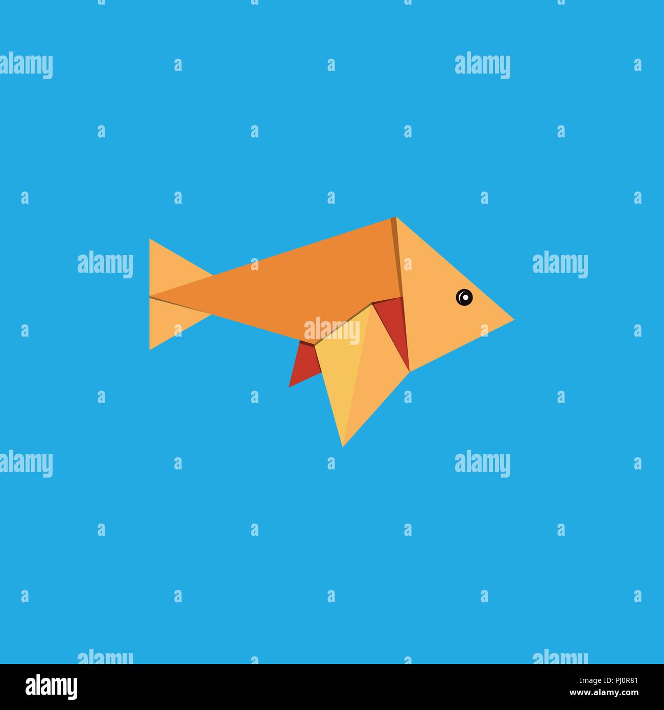 Eine Schone Origami Fisch Vektor Fur Ihren Bedarf Sie Es In Ihrem - 